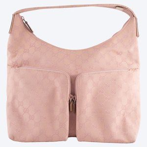 Gucci GG Canvas Shoulder Bag 001-3380 Pink Women's Hobo GUCCI
